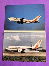 WARDAIR Canada 2 Postcards AIRBUS A310 picture