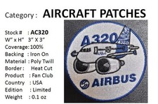 AIRBUS 320- - 3” Cloth Patch - AC320 picture