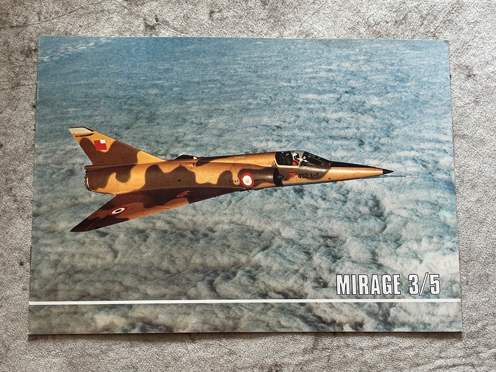 Dassault-Breguet Mirage 3 / 5 fighter aircraft promo brochure / booklet, 1981 Dassault-Breguet Mirage 3 / 5 fighter aircraft promo brochure / booklet, 1981