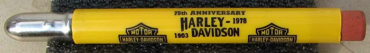 ORIGINAL NOS HARLEY DAVIDSON BAKELITE ADVERTISING BULLET PENCIL EXCELLET #H430