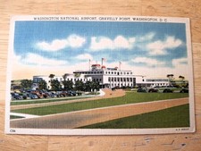 Washington National Airport Postcard Gravelly Point Washington D.C. picture