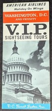 **VINTAGE 1964 AMERICAN AIRLINES WASHINGTON D.C. SIGHTSEEING TOURS BROCHURE** picture