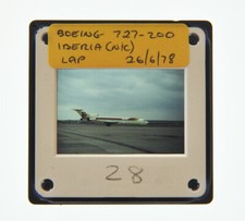 35MM SLIDE AIRCRAFT 1978 BOEING 727-200 IBERIA AIRLINES AT HEATHROW A81 picture
