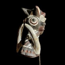 African wood carving mask African tribal mask vintage BOBO Bwa Warthog Mask-9176 picture