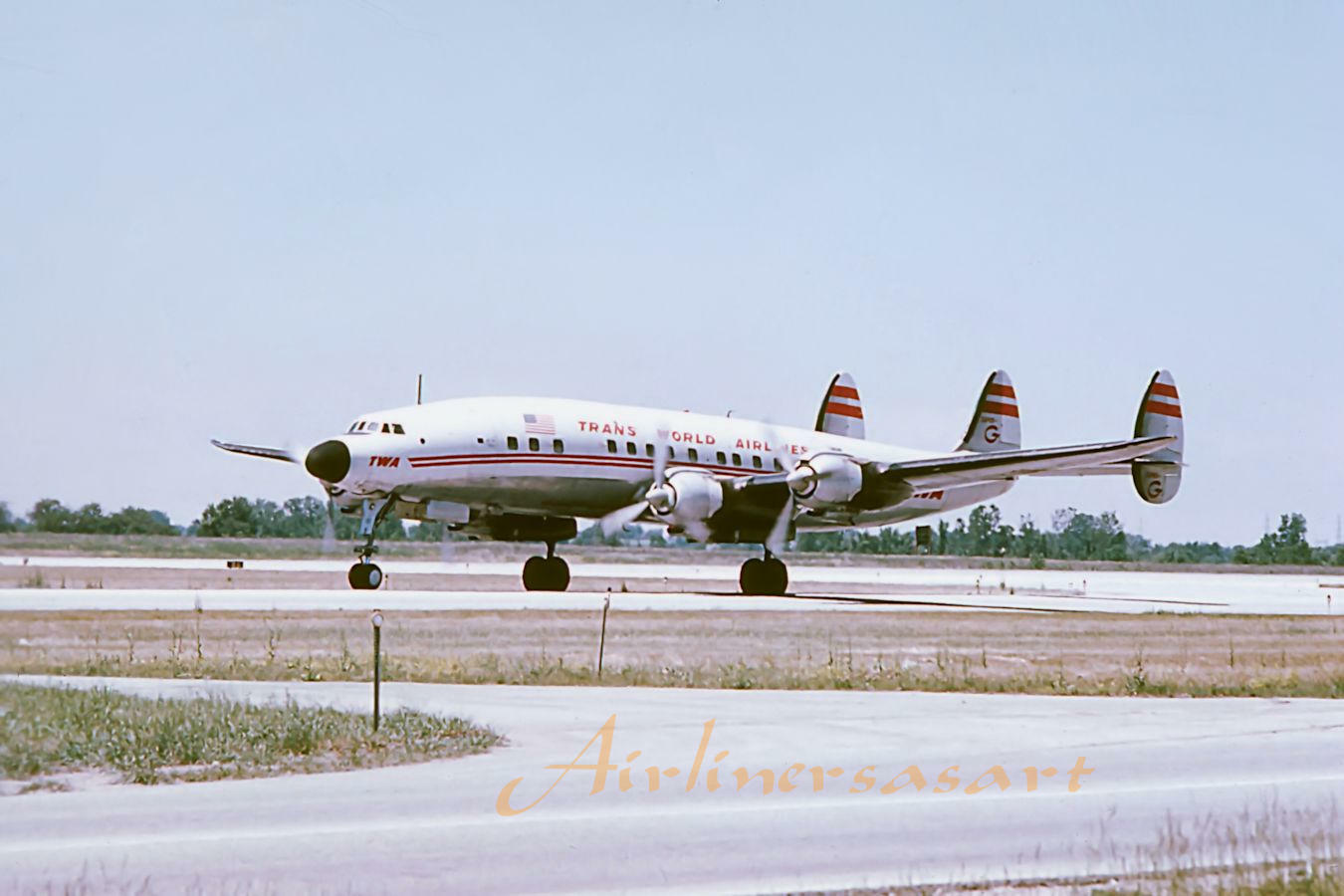 TWA Lockheed L-1049G Super Constellation in the Early 1960's 8