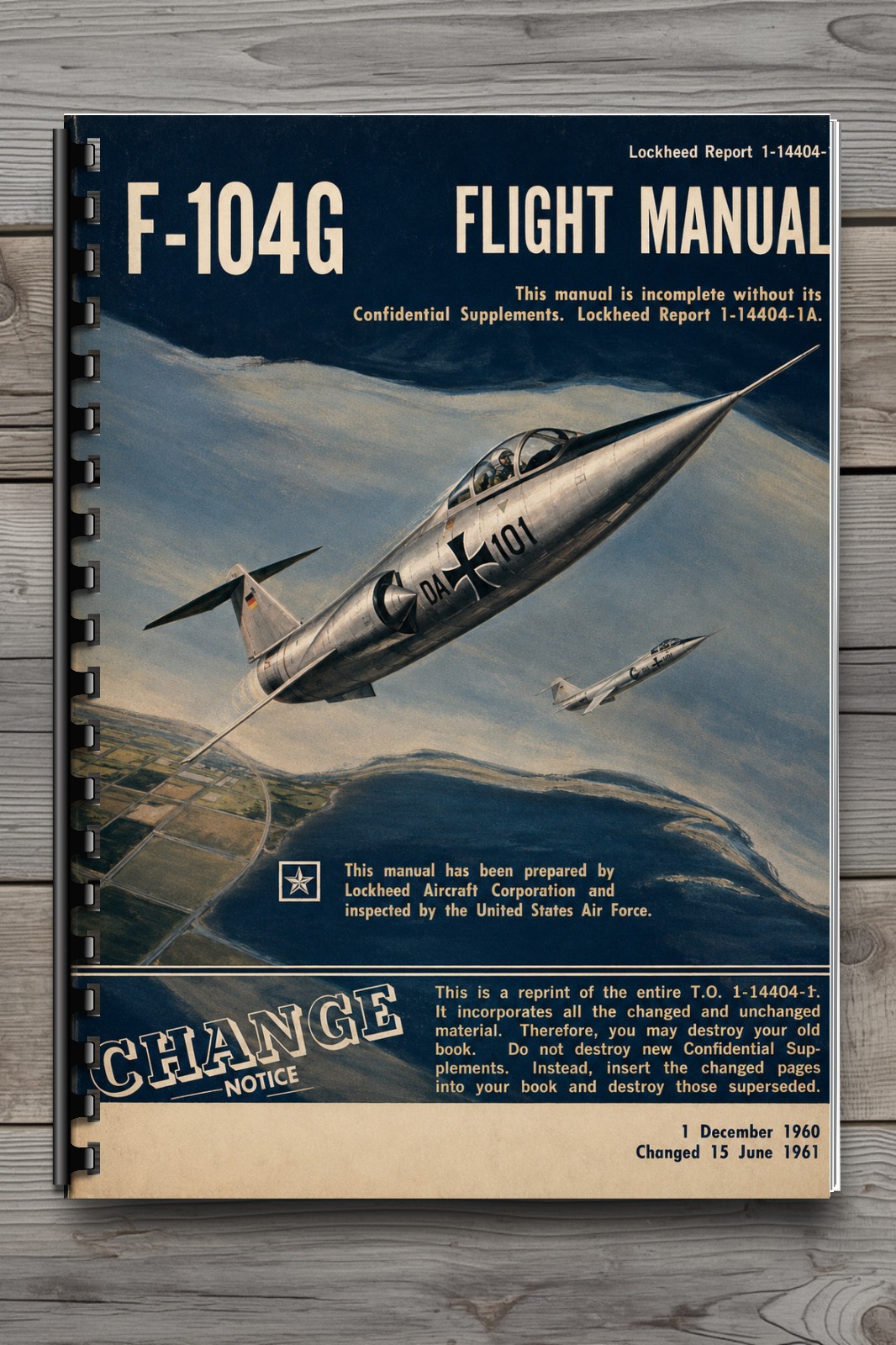 F-104G Starfighter  Flight Manual Report 1-14404-1 1960 181P