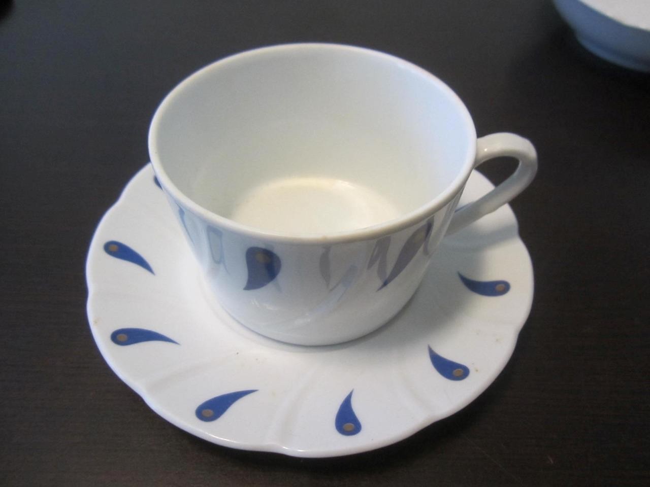 AIR FRANCE CONCORDE AIRPLANE LIMOGES COFFEE TEA CUP & SAUCER PEGASUS DESIGN LOOK