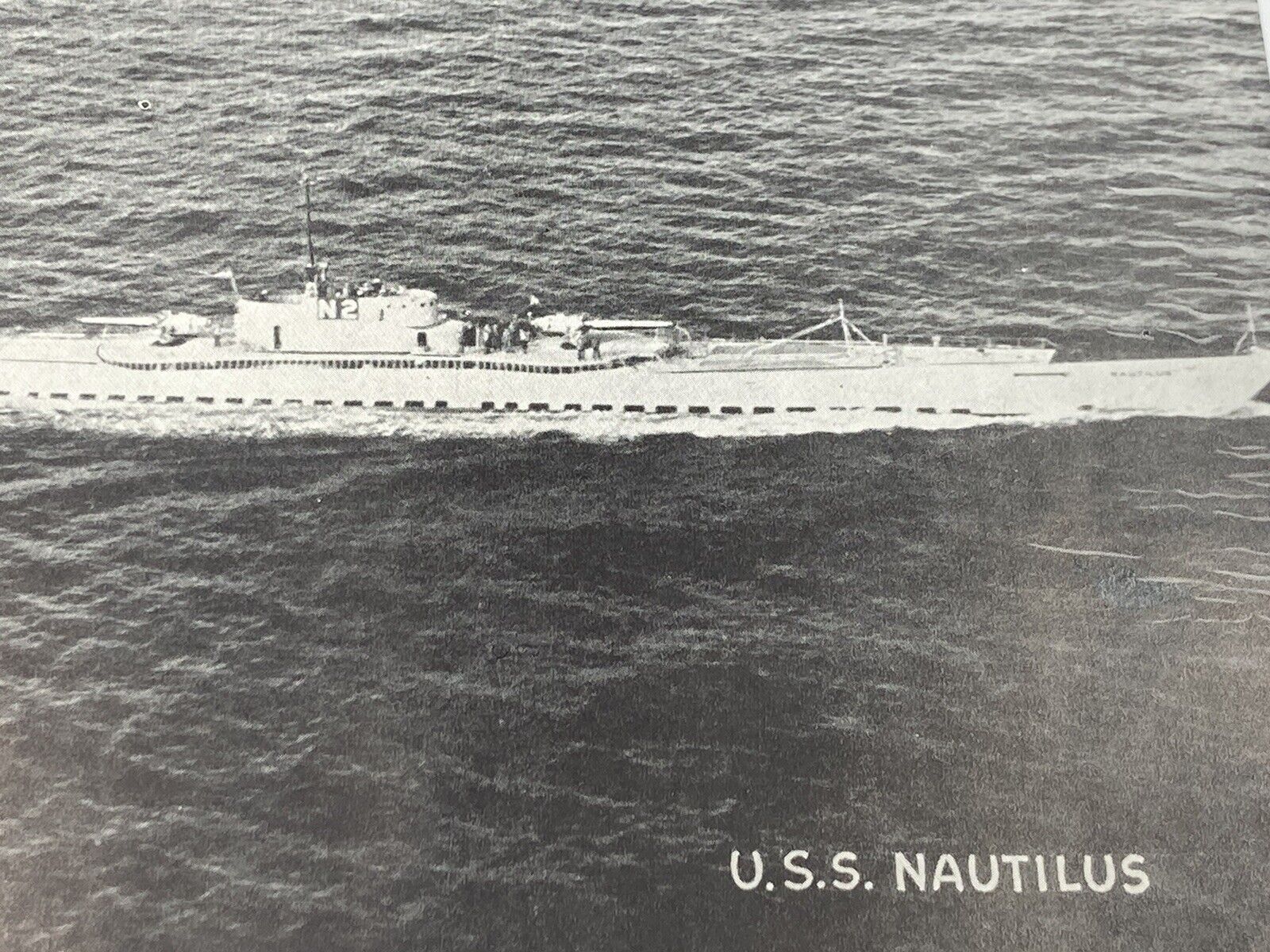 Vintage U.S.S Nautilus SS 168 V Boat Submarine United States Navy Photograph 8\