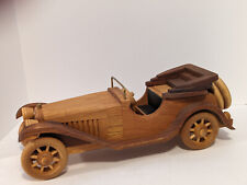LTD EDITION Wooden Collectible American Keystone Wooden Car LTD  Bugatti Type 55 picture