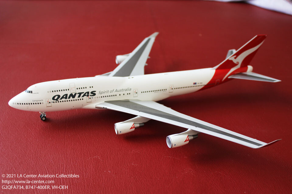 Gemini Jets Qantas Airways Boeing 747-400ER Last Color Diecast Model 1:200 Gemini Jets Qantas Airways Boeing 747-400ER Last Color Diecast Model 1:200