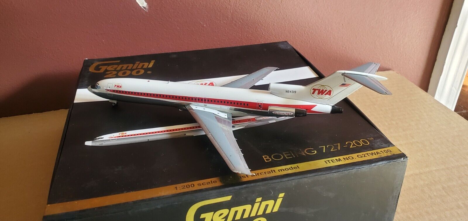 Gemini Jets Trans World Airlines B 727-231 1:200 G2TWA100 Twin Globe Cols N64319