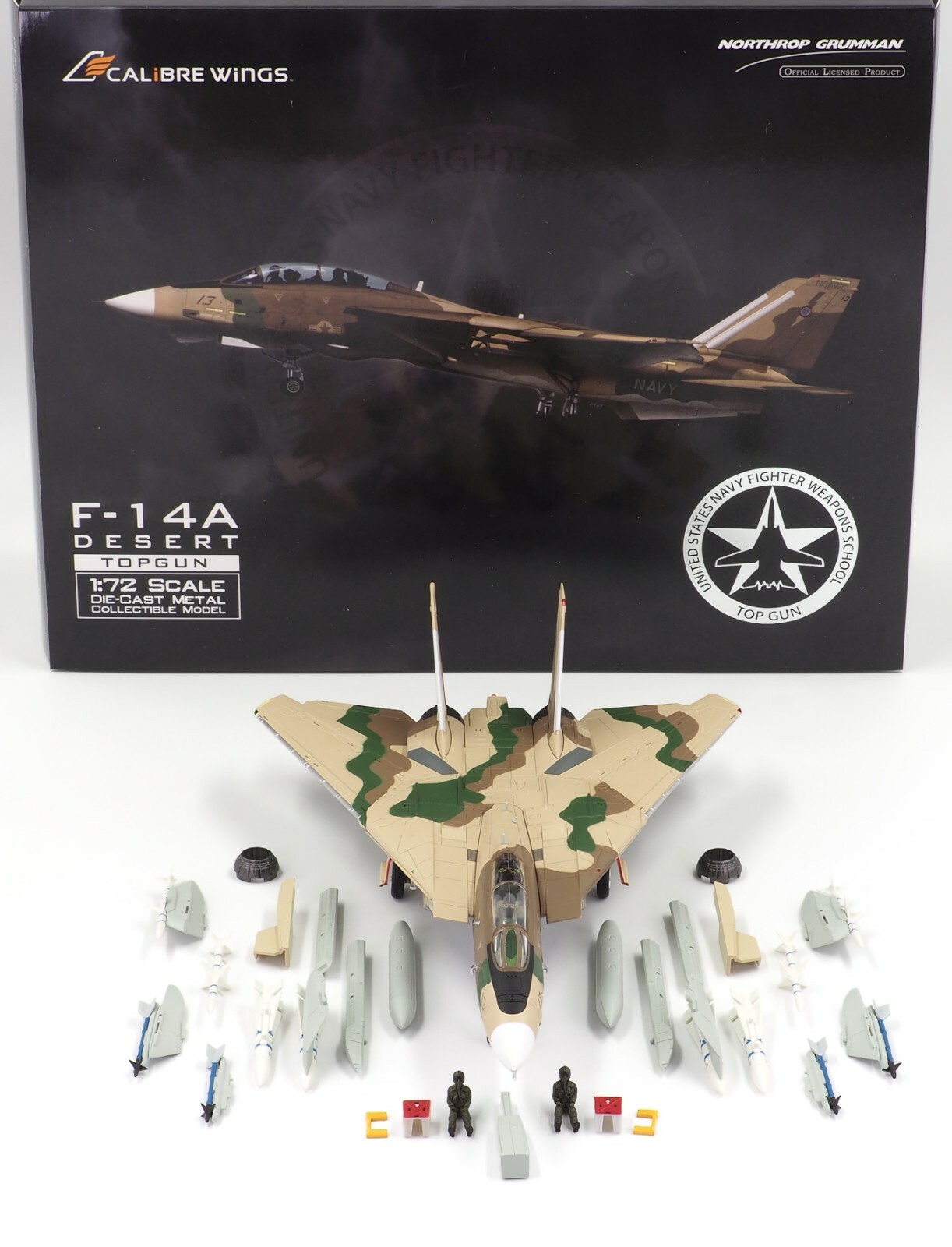 Top Gun F-14A NSAWC 'Desert' Calibre Wings Scale 1:72 Diecast CA72TP05