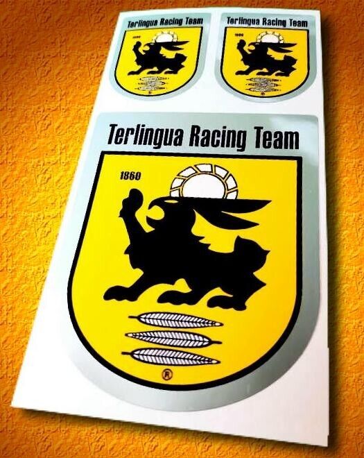 TERLINGUA RACING TEAM • 3-Sticker Set • Team Logo Stickers • Decals