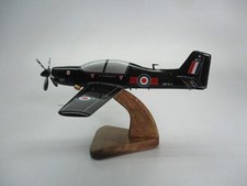 EMB-312 Embraer Shorts Tucano Aircraft Desktop Mahogany Wood Model Small New picture