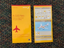 Iberia New Logo Airbus A320NEO Safety Card ONEWORLD Airlines Spain picture