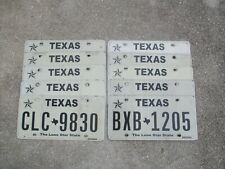 1 (one) Texas license plate  of MY choice and number picture
