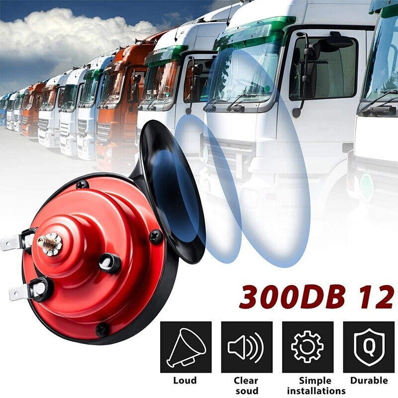 12V 300DB Super Loud Train Air Horn Waterproof Motorcycle Car Truck SUV Boat