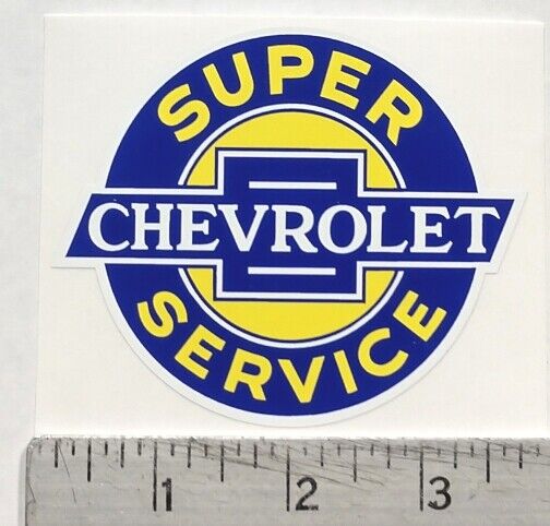 Vintage Chevrolet Super Service NEW sticker decal 3.6\