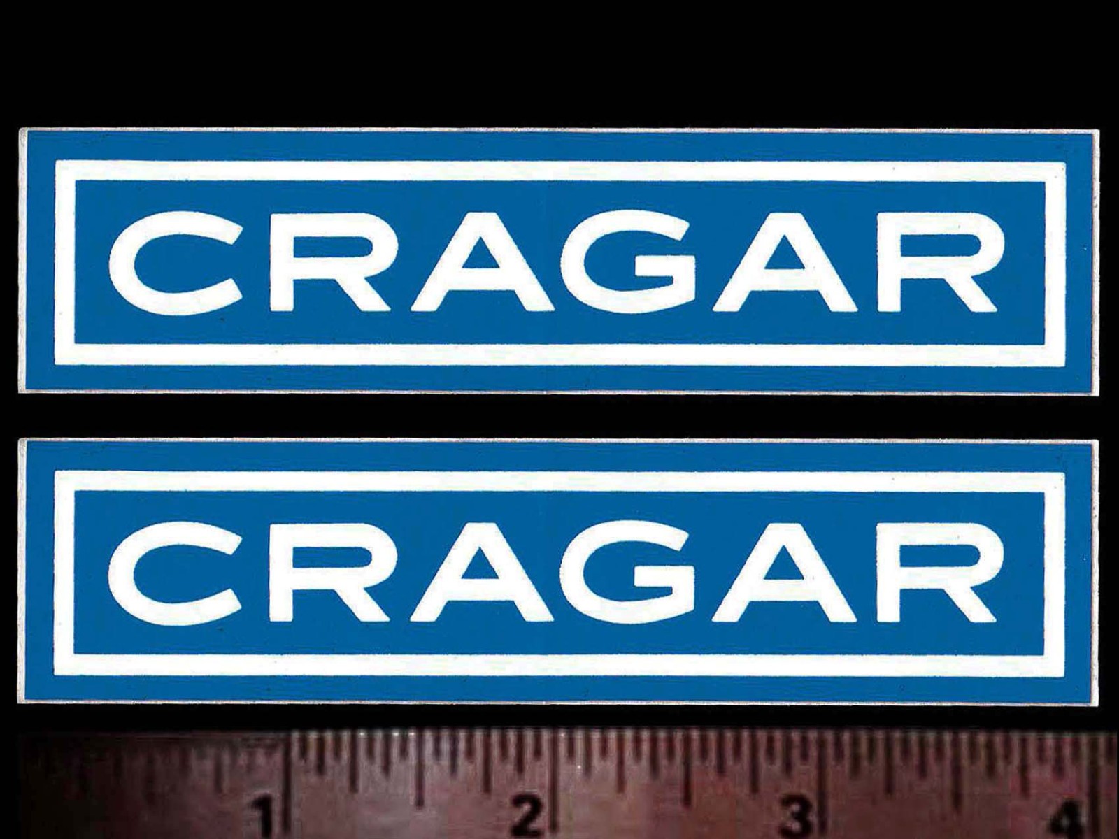 CRAGAR Wheels - Set of 2 Original Vintage 1960’s 70\'s Racing Decals/Stickers 4\