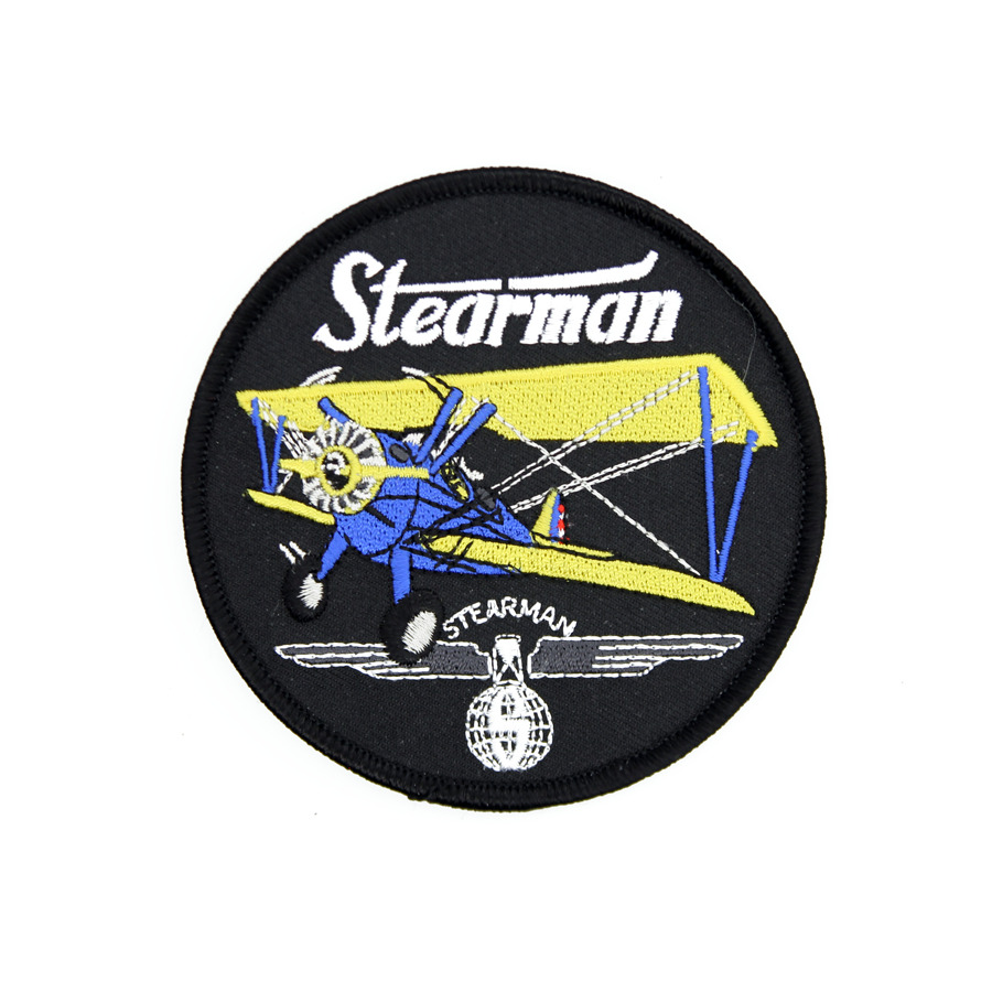 PATCH Boeing STEARMAN PT-17 Bomber Pilot Jacket sew-on or iron-on large fabric