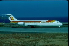 S924  EC-BIN IBERIA MD-87 ORIGINAL  KODAK SLIDE picture
