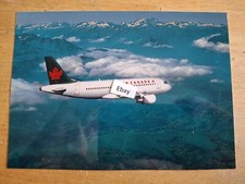 AIR CANADA AIRBUS A319 Photo details on reverse side AIRBUS ISSUED 5 x 7 picture