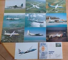 FOKKER F-27, The FOKKER Collection of 10 Airline postcards, FOKKER ISSUED, picture