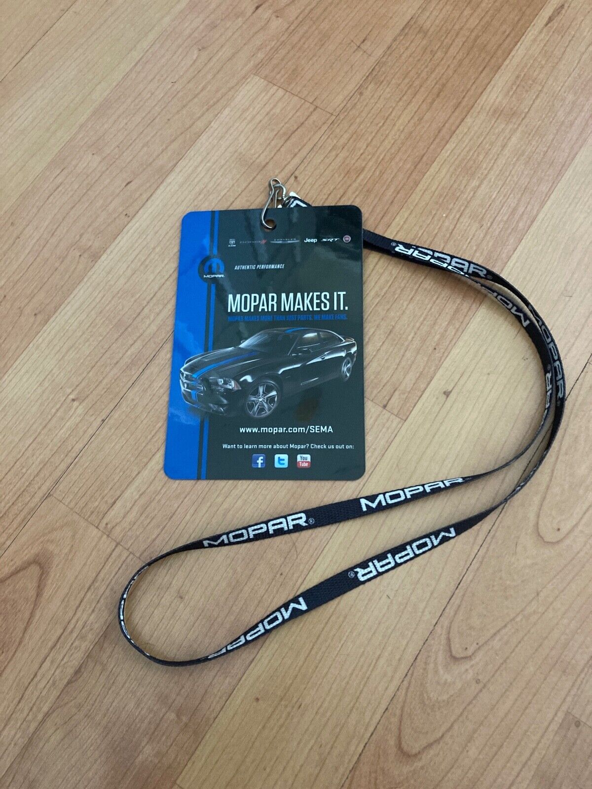 MOPAR MAKES IT KEYCHAIN BADGE AND LANYARD FROM SEAMA SHOW 