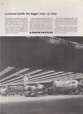 Lockheed builds the bigger ones on time C-141 Starlifter ad 1965 USN picture