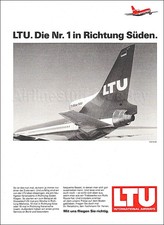 1985 LTU International Airways LOCKHEED L1011 TRISTAR 500 ad airlines advert picture