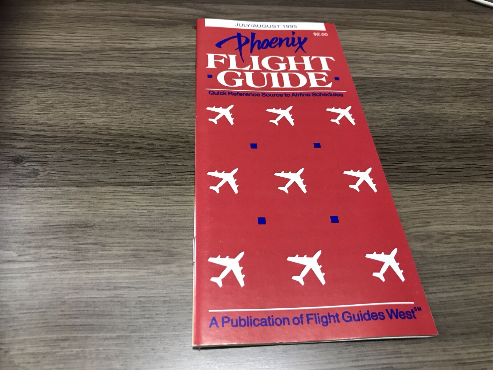 Phoenix PHX Flight Guide Schedule July/aug 1995