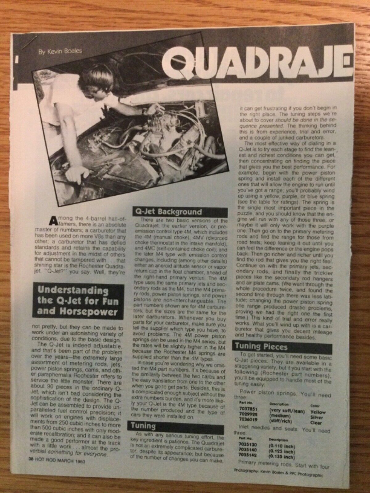 ENG19 Article Carburetor Quadrajet Quagmire Tuning Understanding Mar 1983 6 page