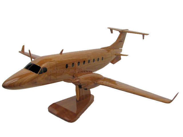 Beech Beechcraft King Air 1900D A Wood Wooden Airplane Airline Pilot Model New