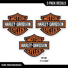 3 Pack Harley Davidson VINTAGE style sticker , Old School Decal picture