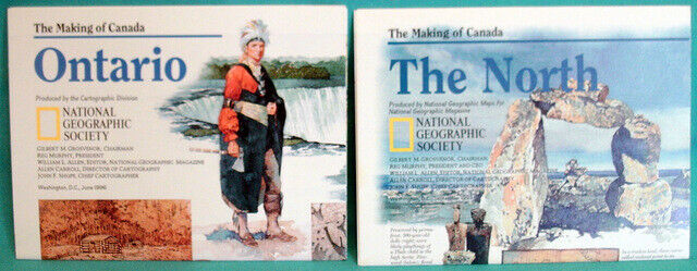 National Geographic Maps THE MAKING OF CANADA Ontario & The North