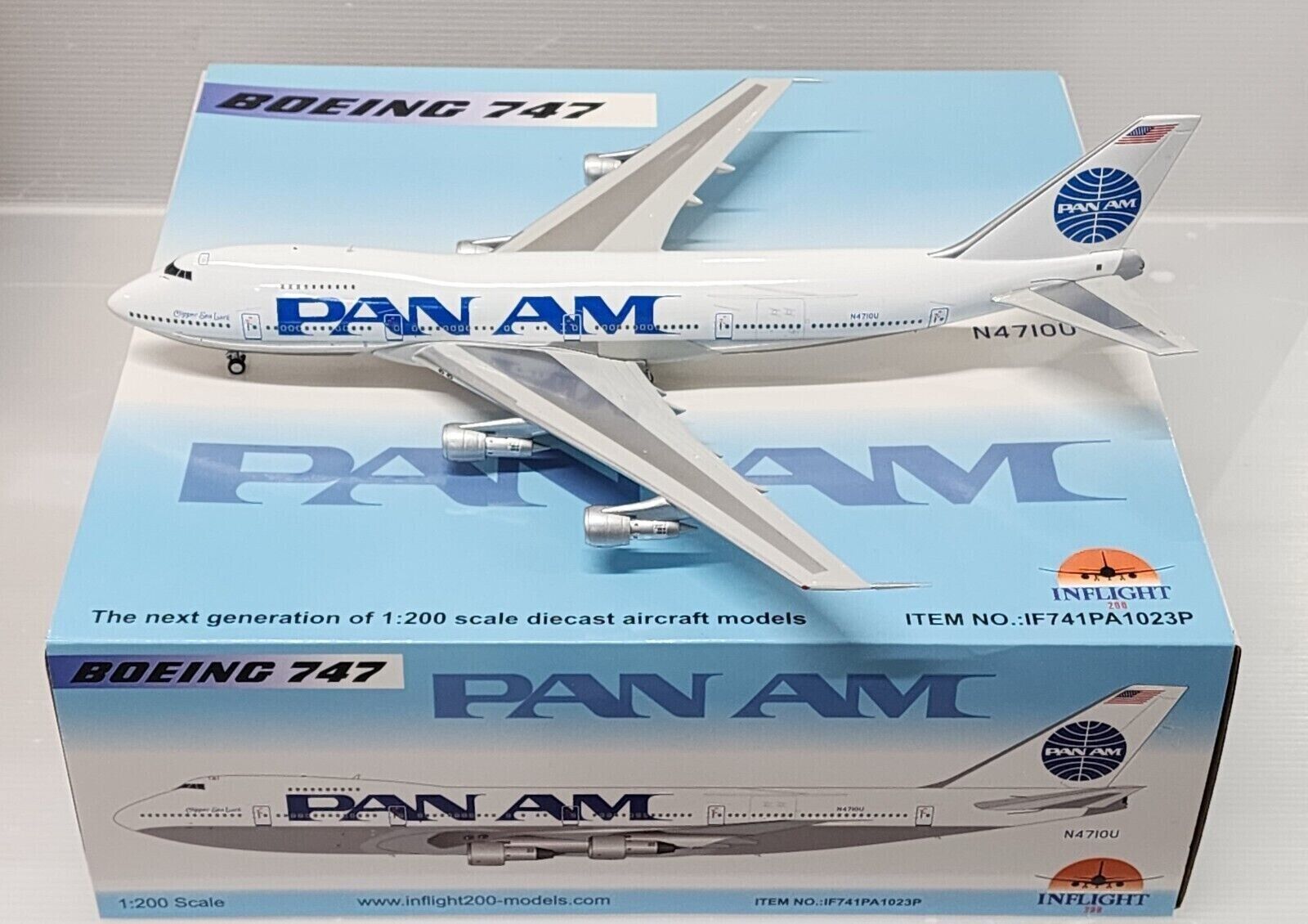 VERY RARE INFLIGHT200 Boeing 747-122 Pan Am N4710U Ref: IF741PA1023P