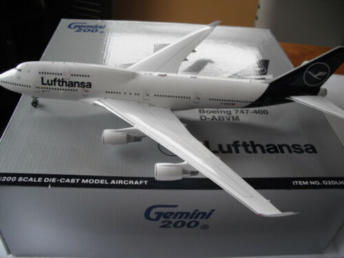 RARE Gemini Jets 1:200 Lufthansa Airlines BOEING 747-400 D-ABVM G2DLH792 New Liv