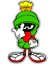Marvin the Martian Middle Finger Sticker / Vinyl Decal | Many Sizes w/ TRACKING picture