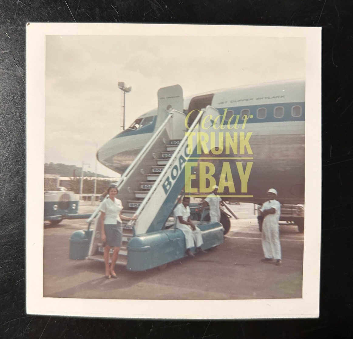 ~1965 Rare Pan Am Airlines Stewardess CLIPPER SKYLARK BOAC 707-139B + Film Prop ~1965 Rare Pan Am Airlines Stewardess CLIPPER SKYLARK BOAC 707-139B + Film Prop
