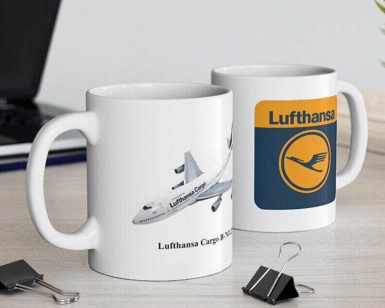 Lufthansa Cargo B-747-200B Coffee Mug