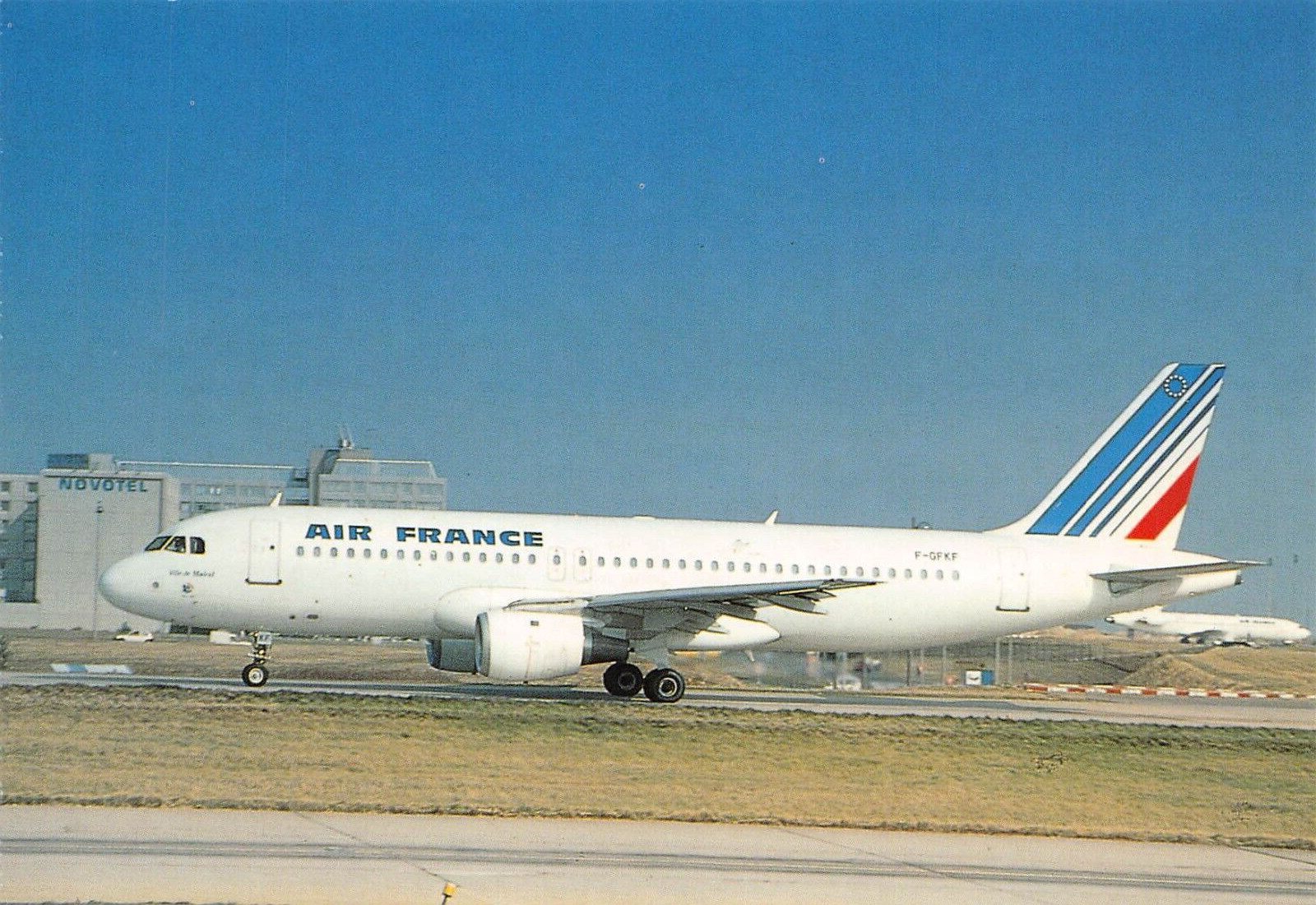 Airline Postcards Air France Airbus A-320 F-GFKF Airline Postcards Air France Airbus A-320 F-GFKF