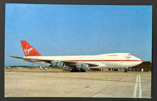 Virgin Atlantic Airways Boeing 747-287B G-VIRG Aircraft Postcard picture