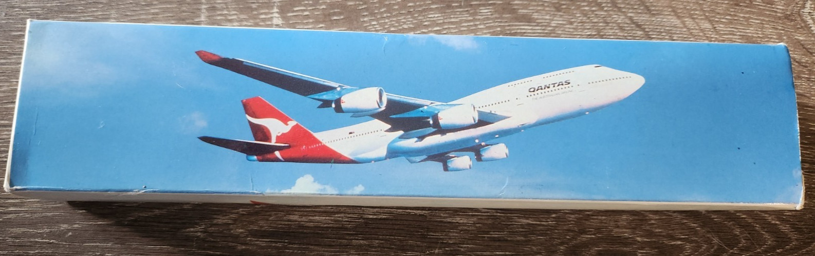 Qantas Spirit of Australia Boeing 747-400 Longreach Plastic Model Plane w/ Stand Qantas Spirit of Australia Boeing 747-400 Longreach Plastic Model Plane w/ Stand