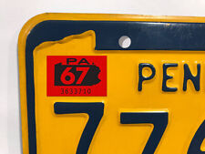 1967 Pennsylvania License Plate Registration Sticker, YOM, PA, Tag picture