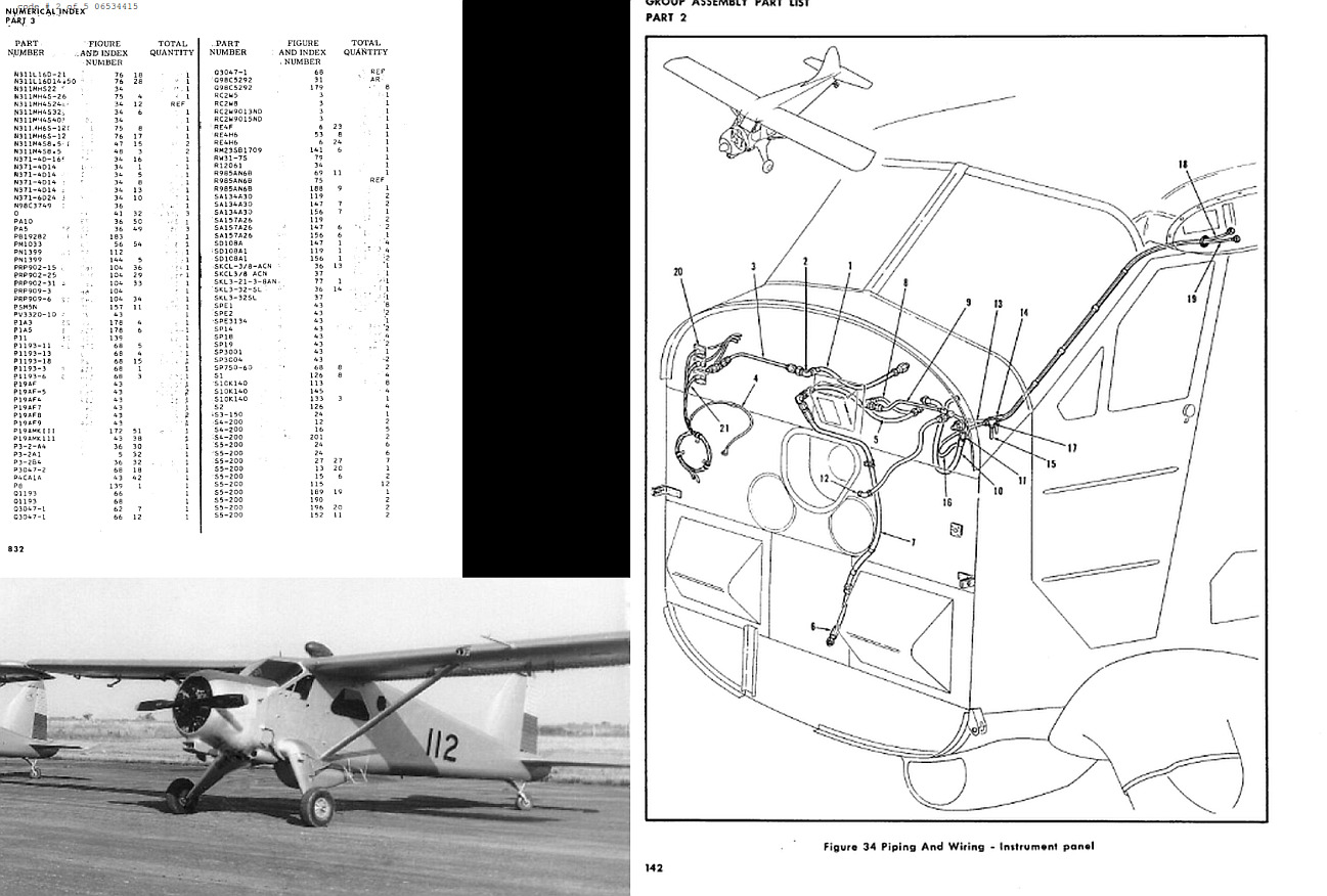 De Havilland Beaver parts service manual archive STOL plane DHC-2 Canada 1960's 
