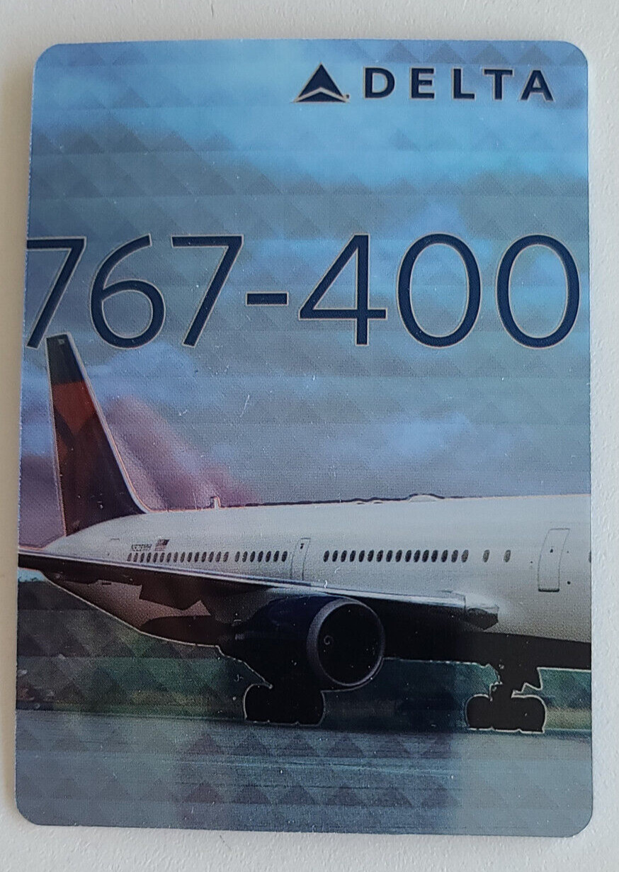 2016 Delta Air Lines #51 Boeing 767-400ER Aircraft Trading Card DAL
