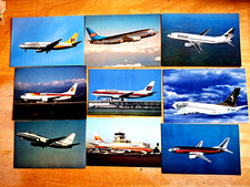 Boeing 737-300 9 Airlines Postcards Mixed Lot Unused picture