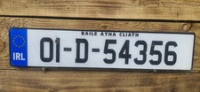 Ireland License Plate 01-D-54356. 2001 Dublin Irish Registration Plate picture