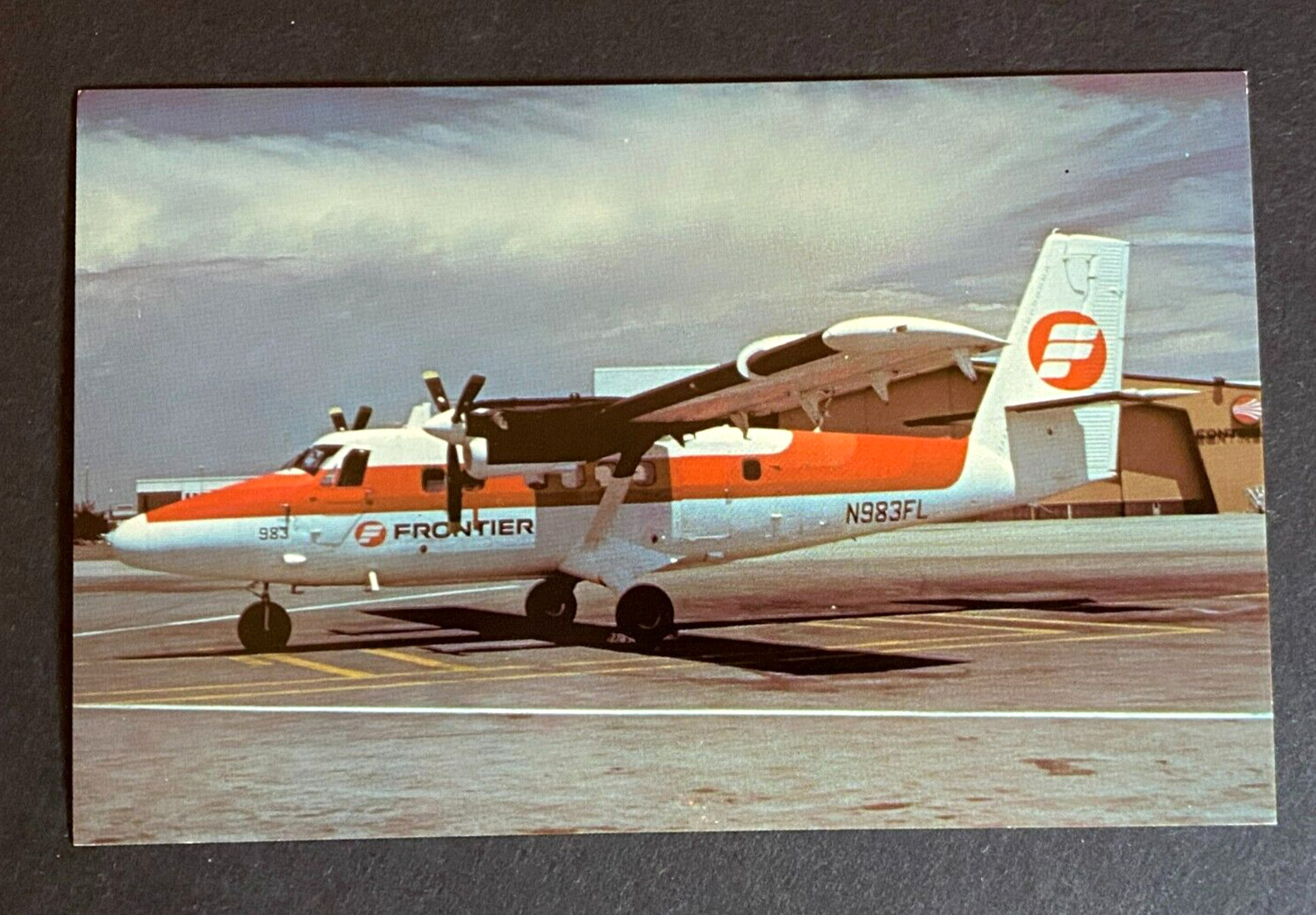 Frontier Airlines DeHavilland DHC-6 Twin Otter N983FL Aircraft Postcard