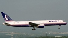 B-757-200 Britannia Airways Airplane Desktop Wood Model Regular picture